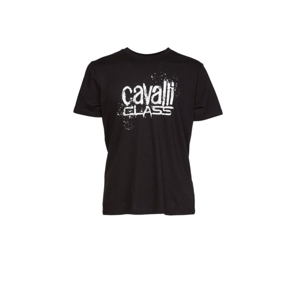 Cavalli Class  Spray Print Signature Fashion T-Shirt -